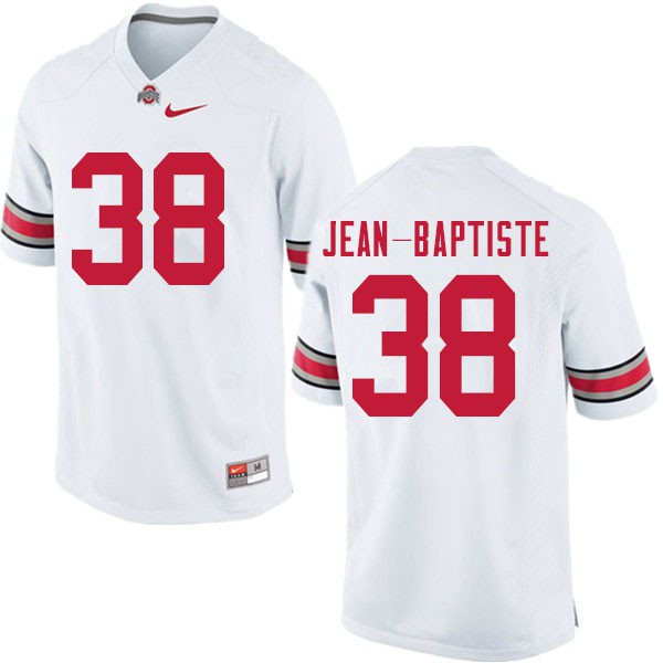 Ohio State Buckeyes #38 Javontae Jean-Baptiste Men Embroidery Jersey White